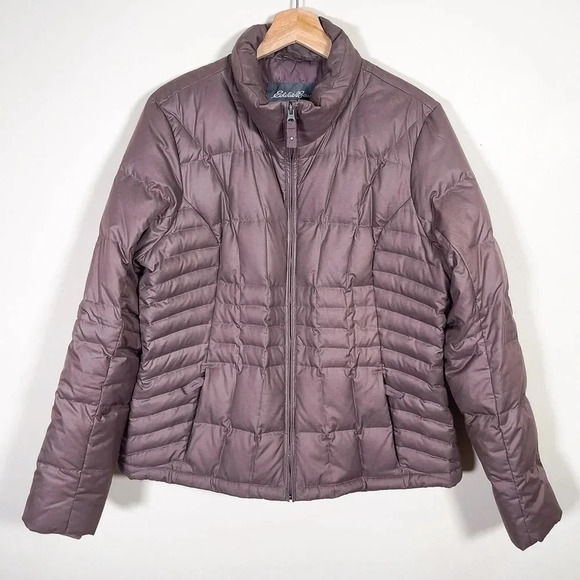 Eddie Bauer Light Purple Goose  Down Puffer Jacket - Picture 1 of 12